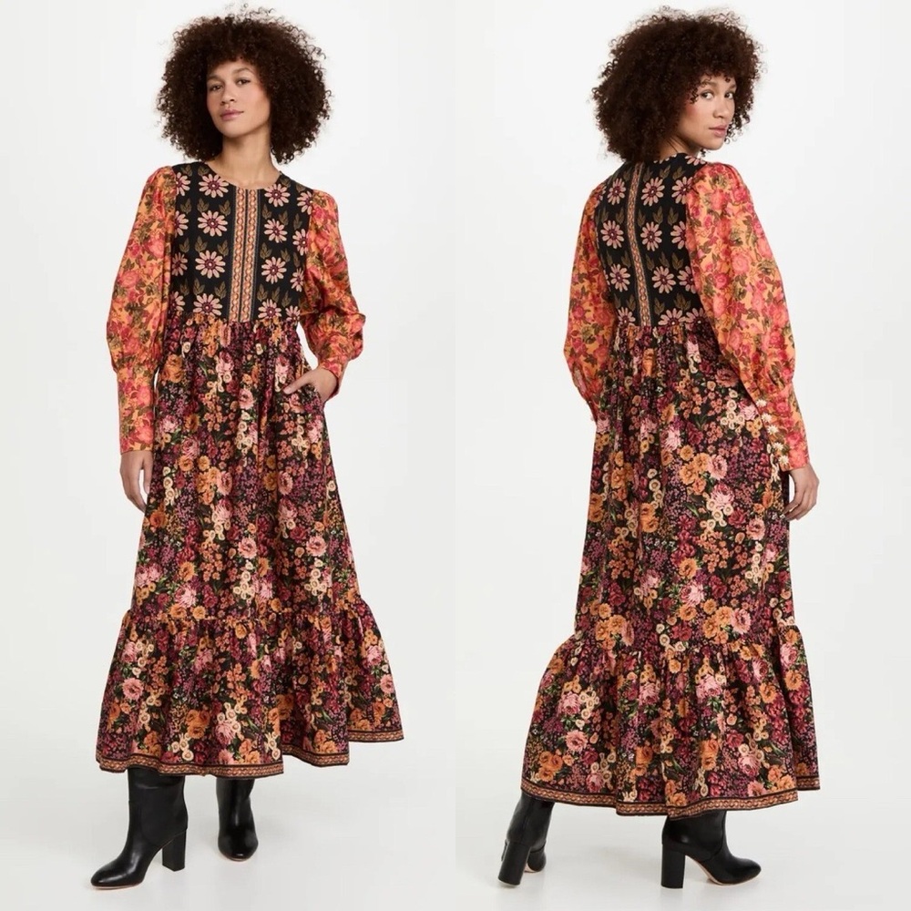 Farm Rio Flowers Garden Maxi Dress